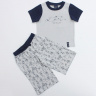 Комплект (футболка+брюки) BXP371319-св.серый/принт д/м