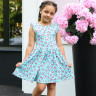 Платье для девочки кулирка (31415319 Бирюзовый)